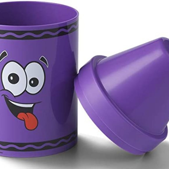 'CRAYOLA' CRAYON SHAPE STORAGE BINS & HANGING PEGS 12 PIECE SET - Picture 10 of 16